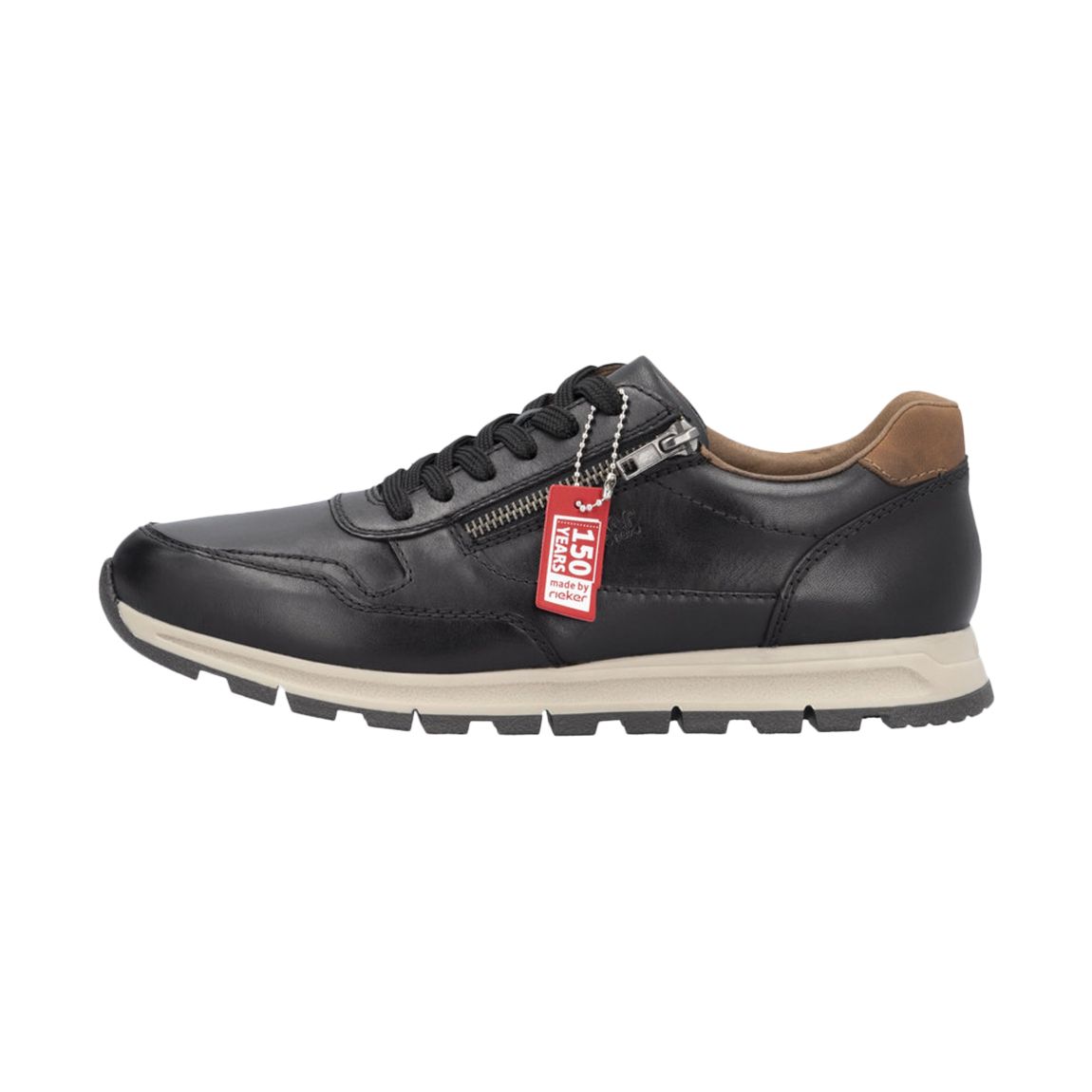 Basket Basse Cuir Auxere Noir main product photo