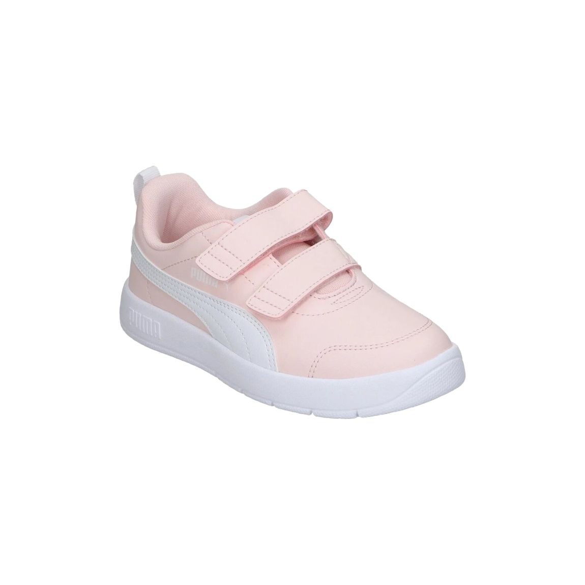 Basket Basse Enfant à Scratches Courtflex V3 V PS Island Rose Puma Blanc main product photo