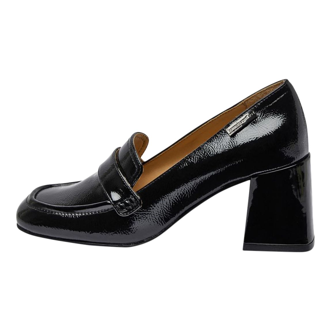 Derby Cuir à Talon Demyos Noir Vernis main product photo