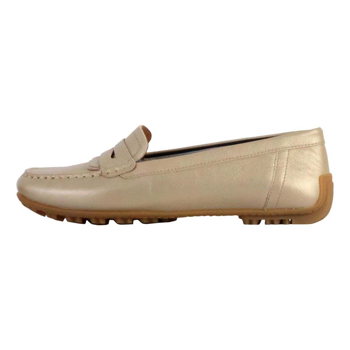 Mocassin Cuir Kosmopolis Or clair main product photo
