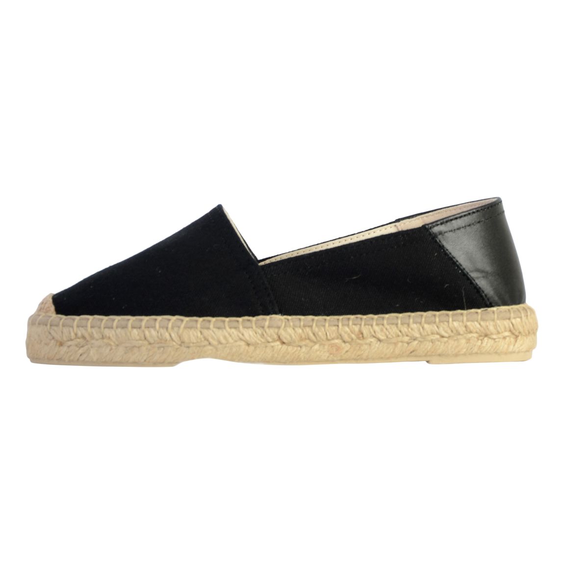 Espadrilles Cuir Lampedusa Noir main product photo