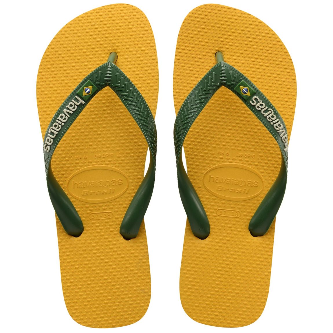 Tong Enfant Brasil Logo Banana Yellow main product photo