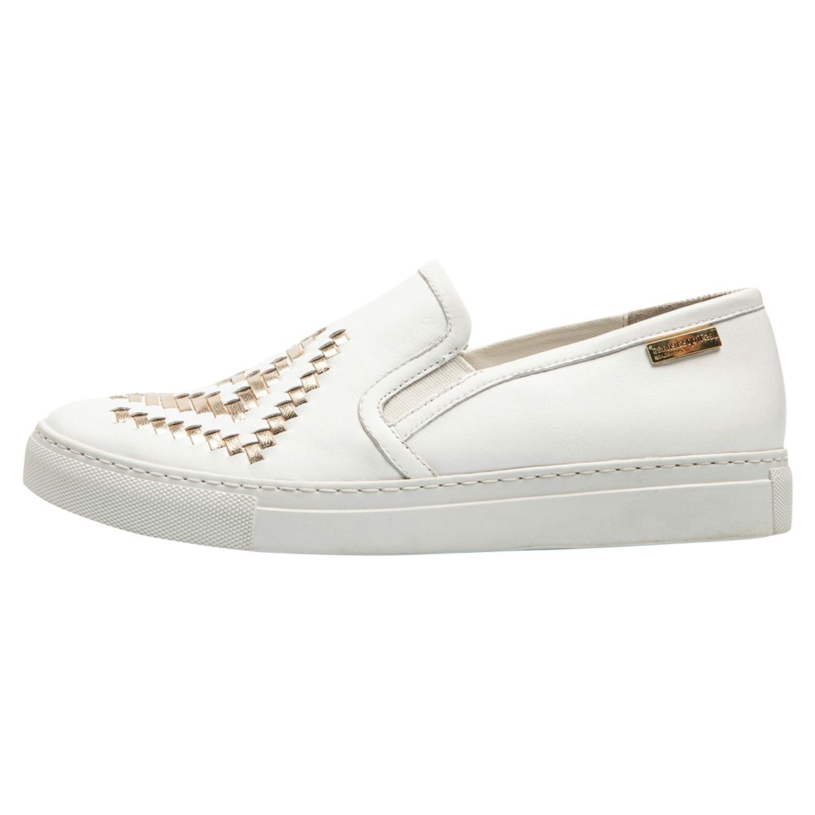 Espadrilles Cuir Loni Blanc main product photo