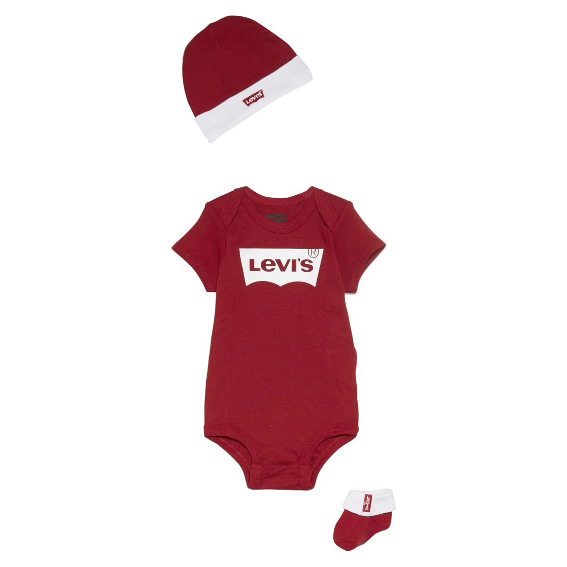 Coffret Levis Enfant Bottines Bonnet Body Rouge main product photo