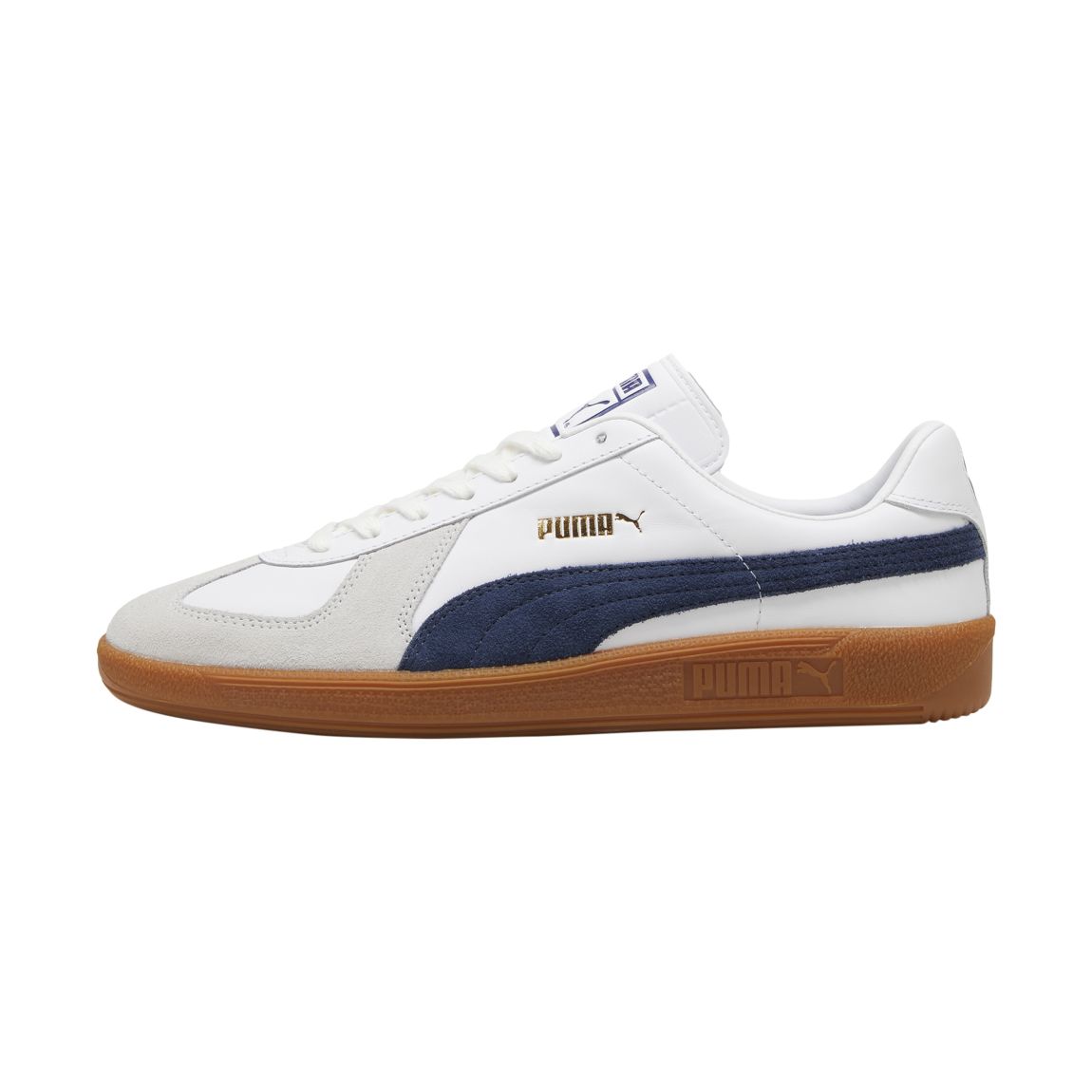 Basket Basse Cuir Army Trainer Puma Blanc Club Marine main product photo