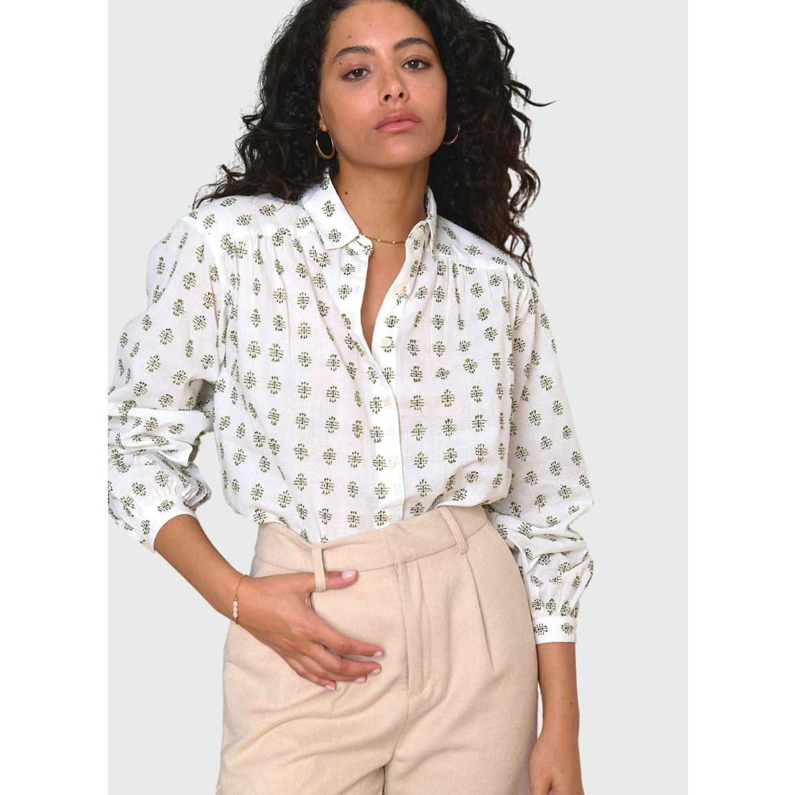 Chemise TELMA kaki main product photo