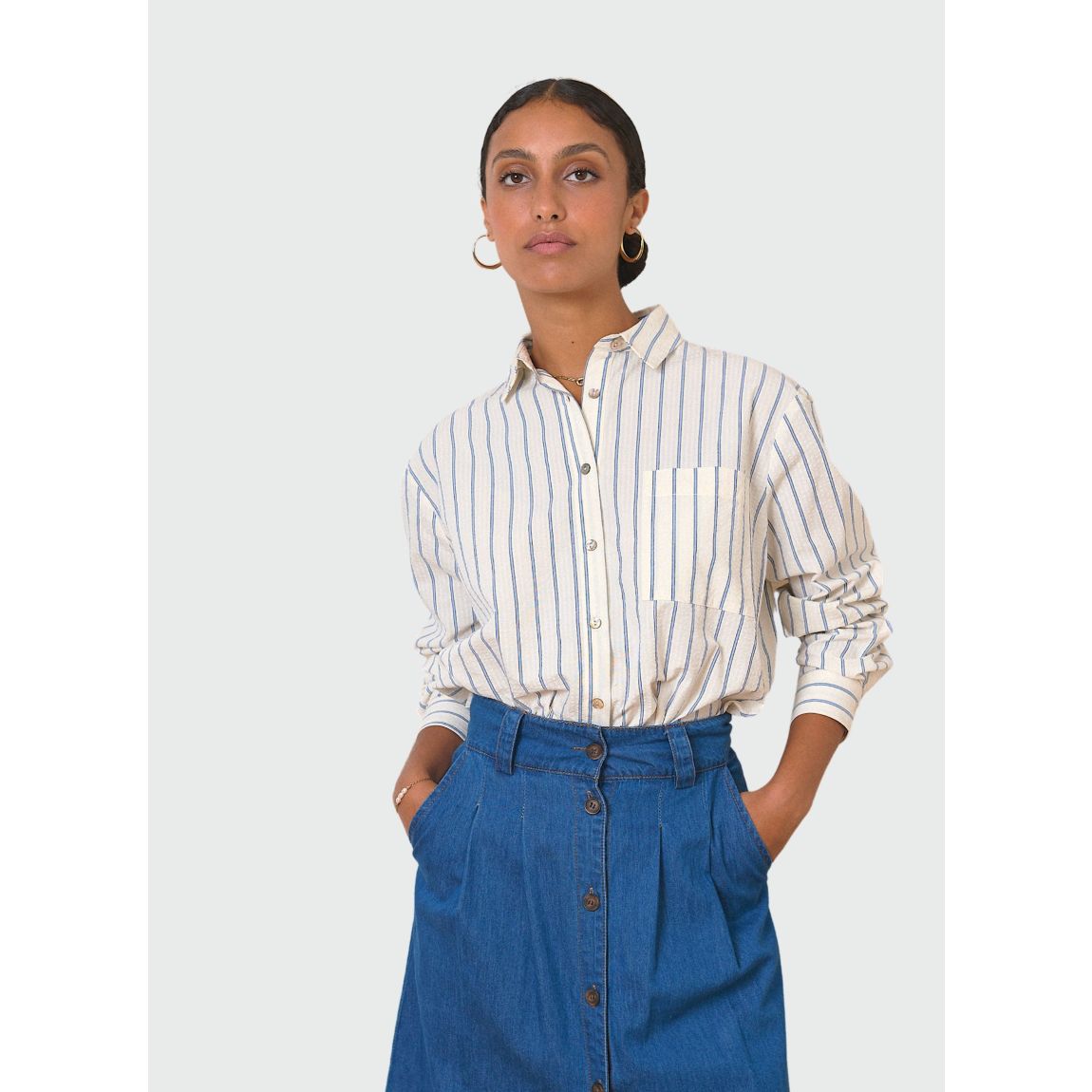 Chemise TED écru main product photo