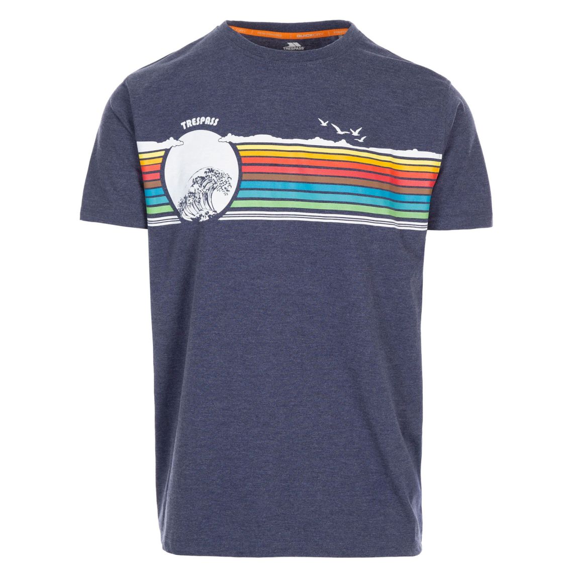 T-shirt Lakehouse Bleu Marine Chiné main product photo