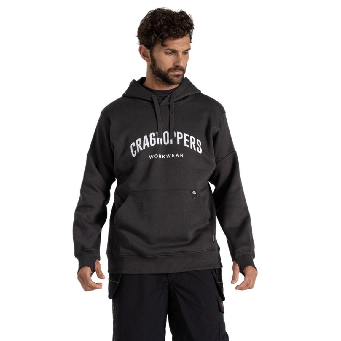 Sweat À Capuche Workwear Oulston Gris main product photo