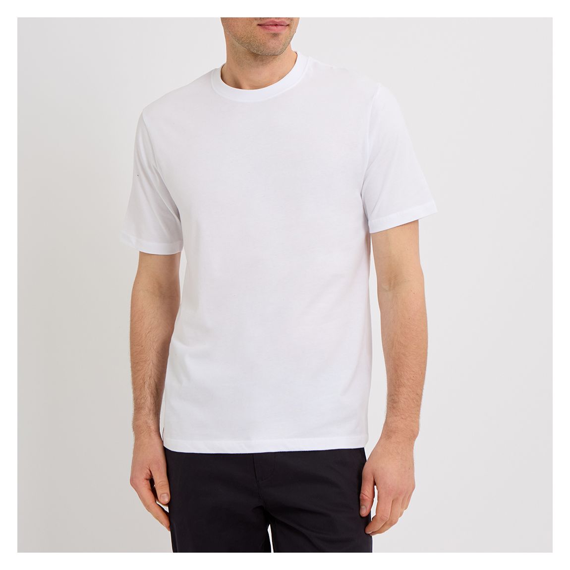 T-Shirt Blanc En Coton Cromer Basic main product photo