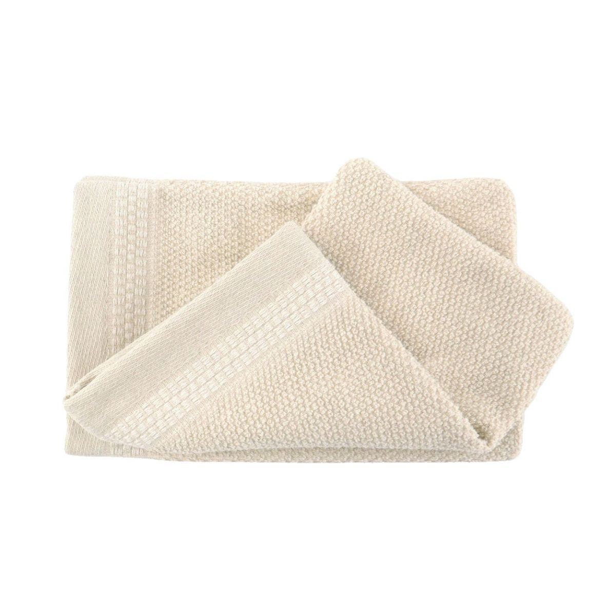Lot de 2 gants de toilette coton lin éponge LINA main product photo
