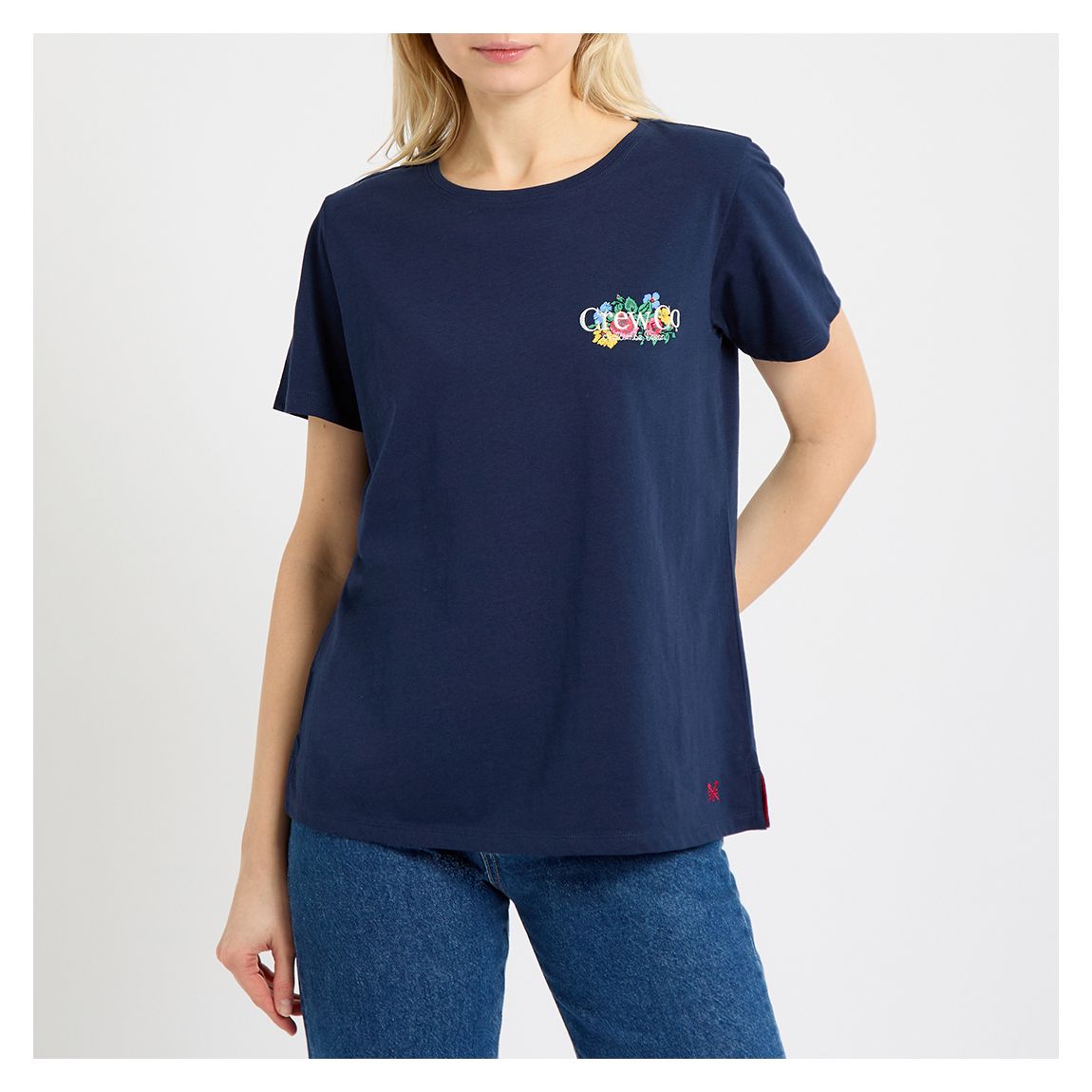 T-Shirt Imprimé Barge Crew Navy main product photo