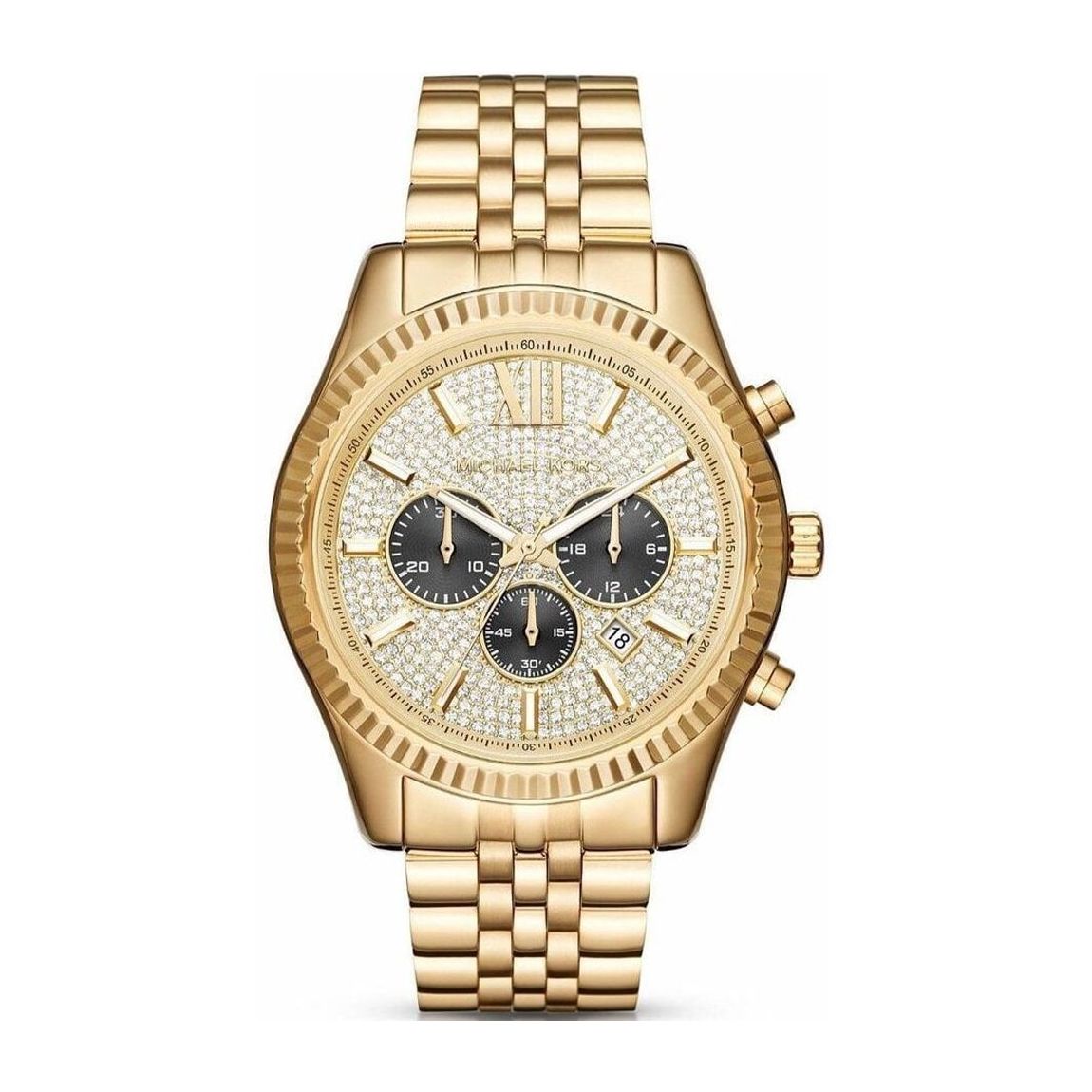 Montre pour homme Michael Kors MK8494 Lexington Gold Pave main product photo