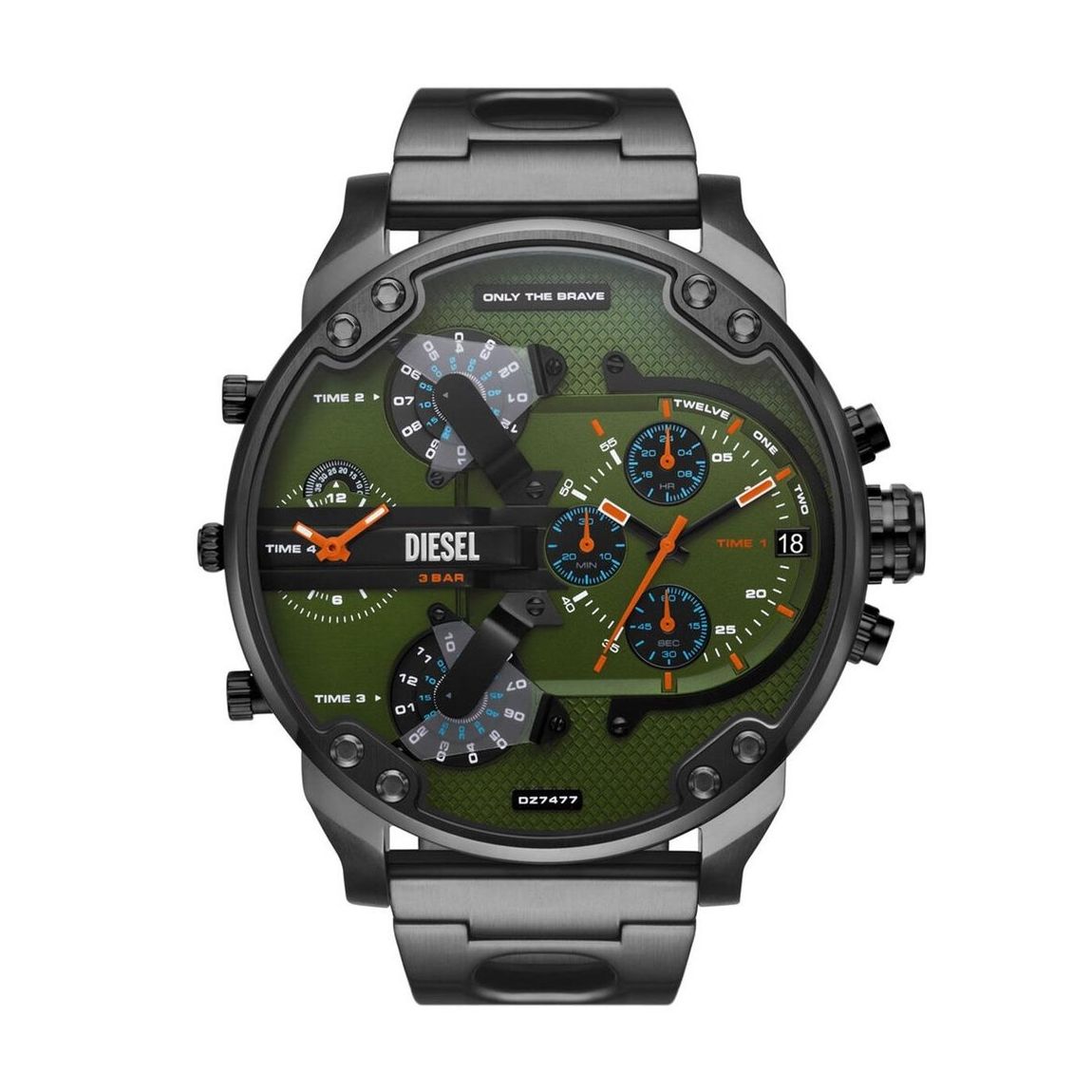 Montre Hommes Diesel Mr. Daddy DZ7477 Green Dial Gunmetal main product photo