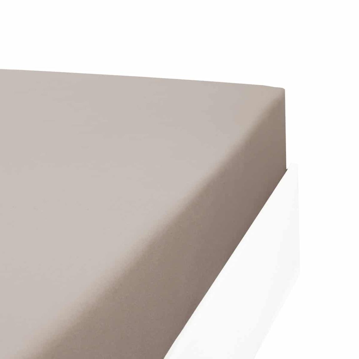 Drap housse coton 57 fils en molleton flanelle TOUDOUX main product photo