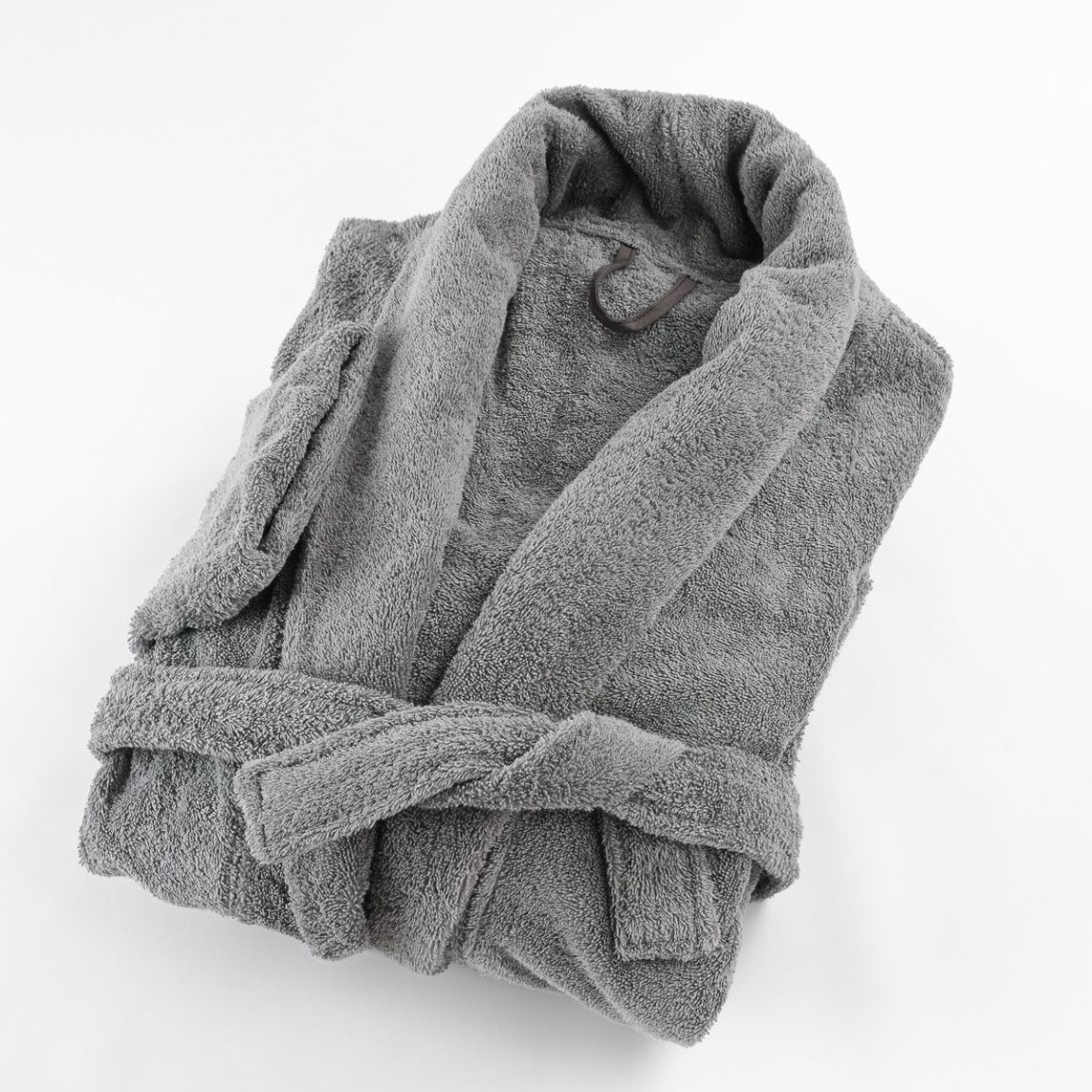 Peignoir coton éponge col chale éponge PREMIUM main product photo