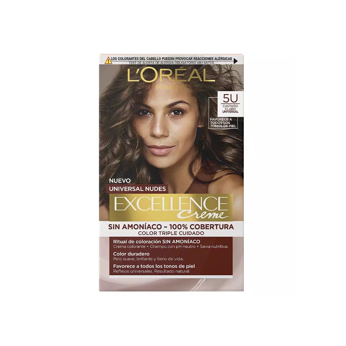 Coloration Excellence Creme Universal Nudes - 5u Brun Clair main product photo