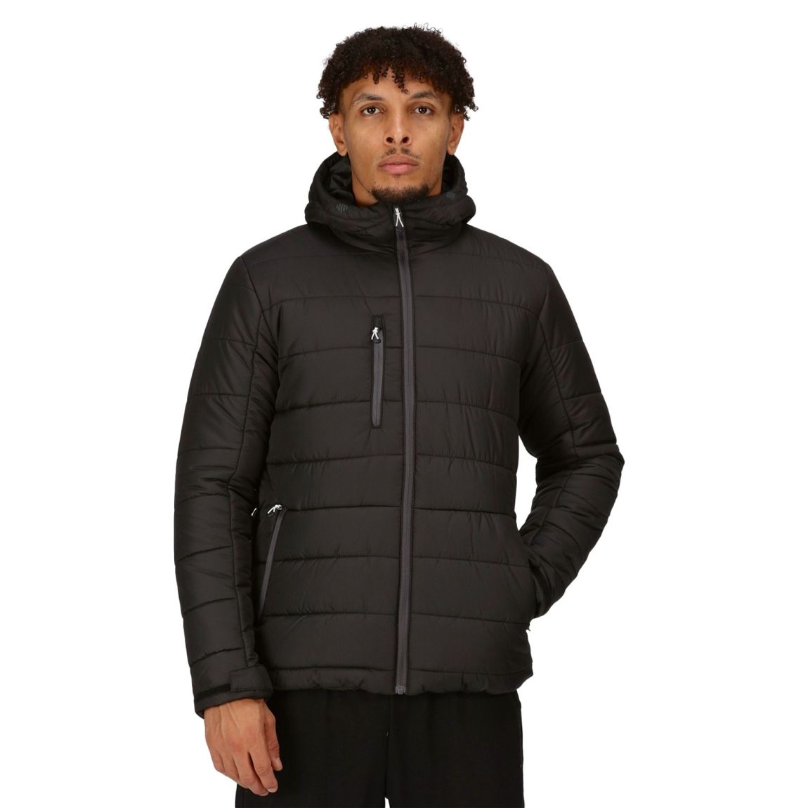 Veste Navigate Noir / Gris Phoque main product photo