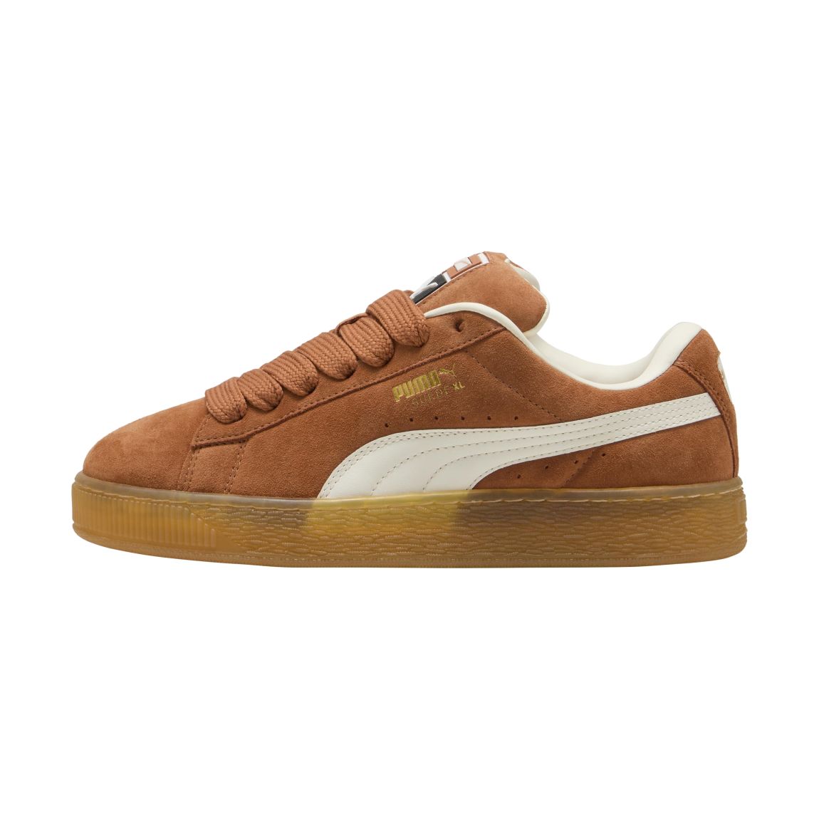 Basket Cuir Suede XL Brandy-Warm blanc main product photo