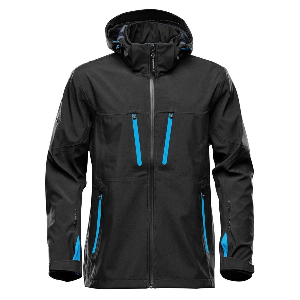 Veste Patrol Noir / Bleu Électrique main product photo