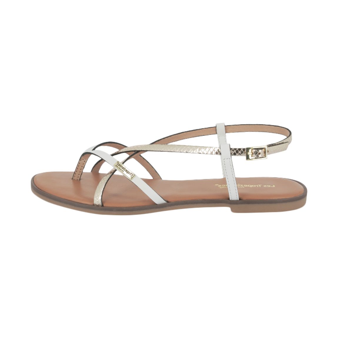 Sandales Cuir Monagum Blanc-Multi main product photo