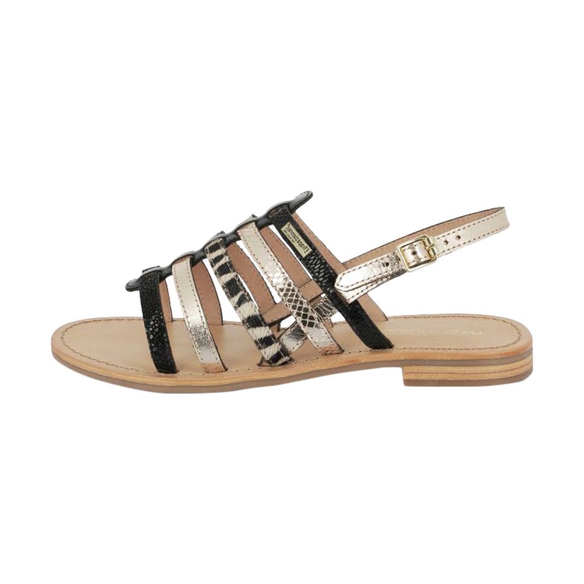Sandales Cuir Par M.Belarbi Havagum Zebre-Multi main product photo