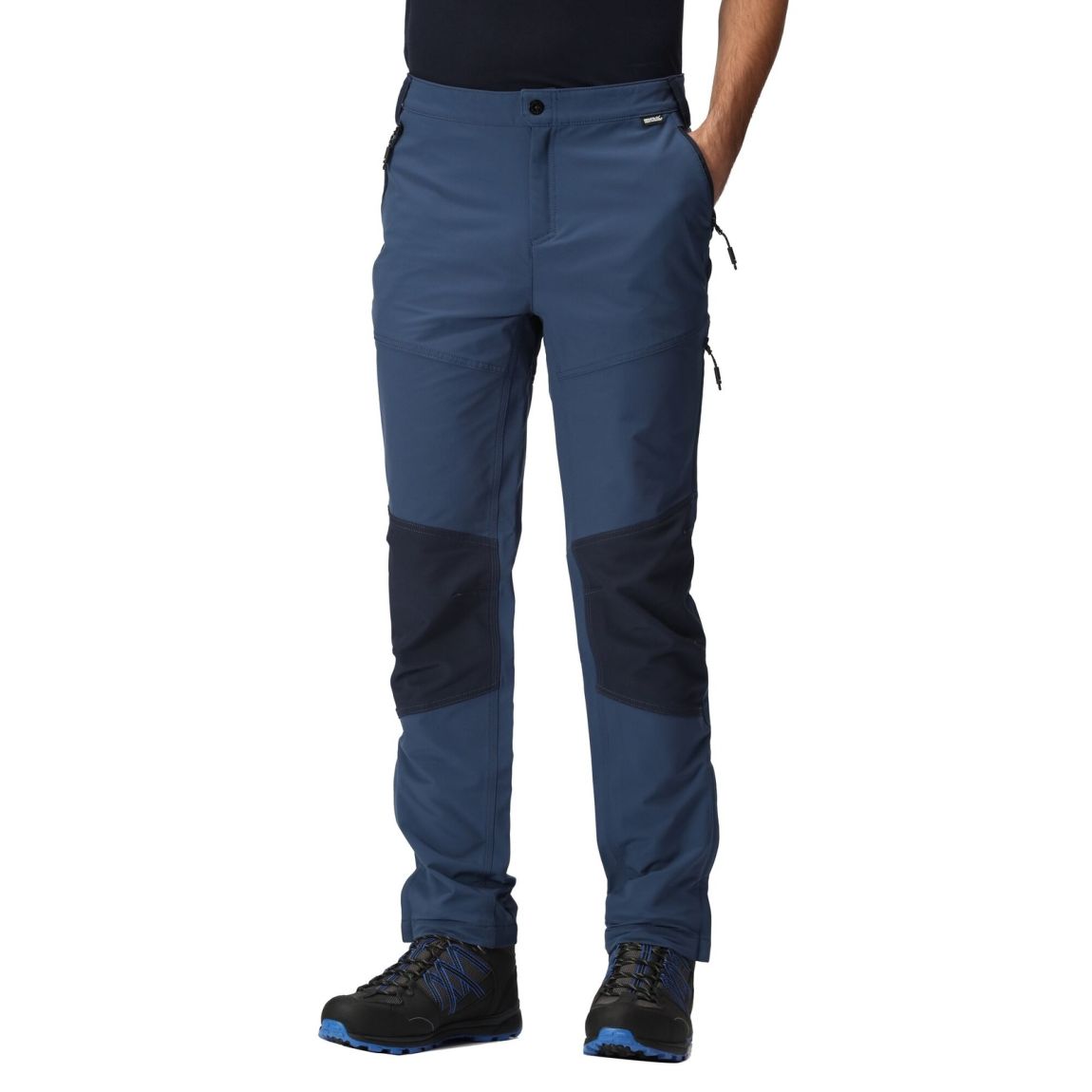 Pantalon De Randonnée Questra V Bleu Amiral / Bleu Marine main product photo