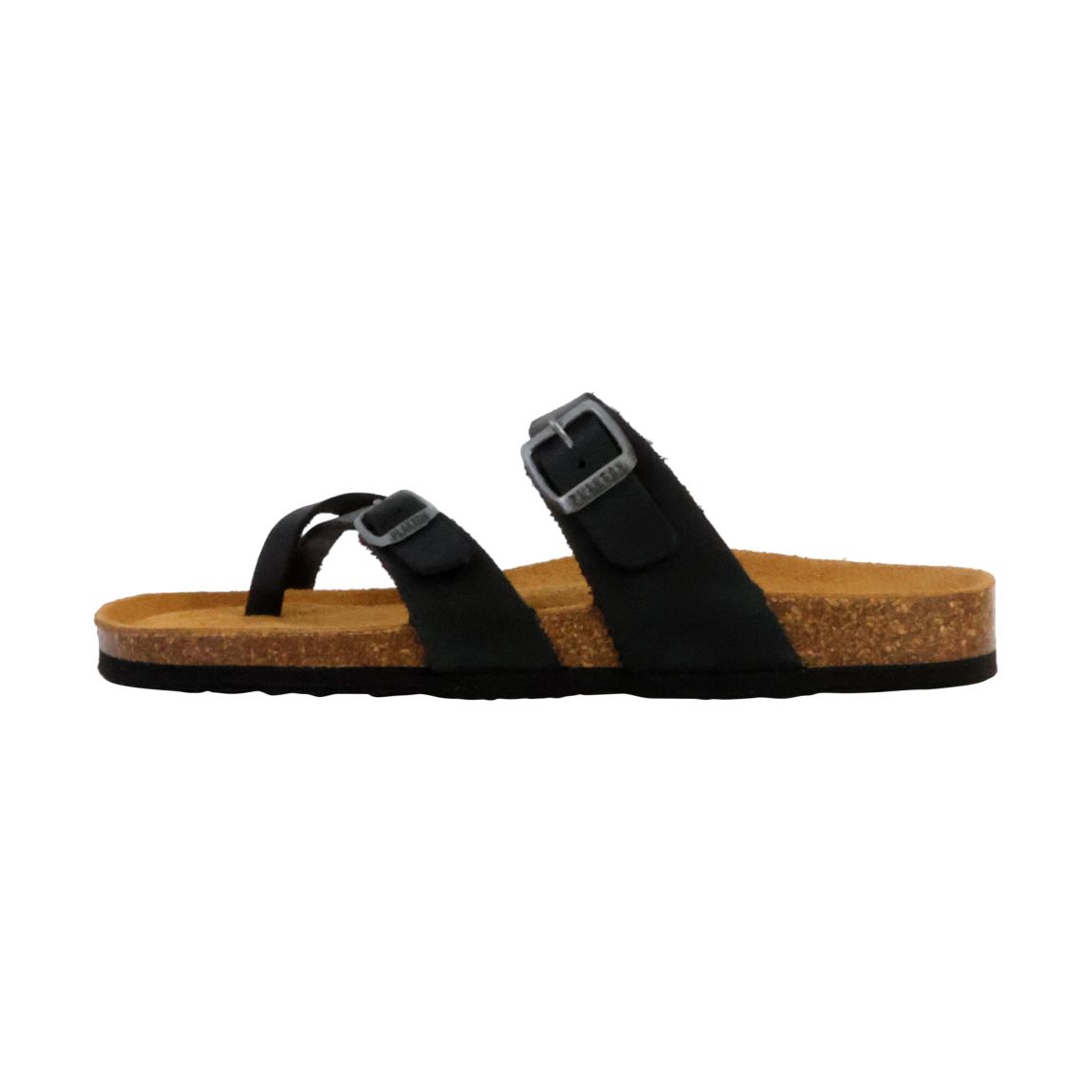 Mules Plate Cuir Bombay Noir main product photo