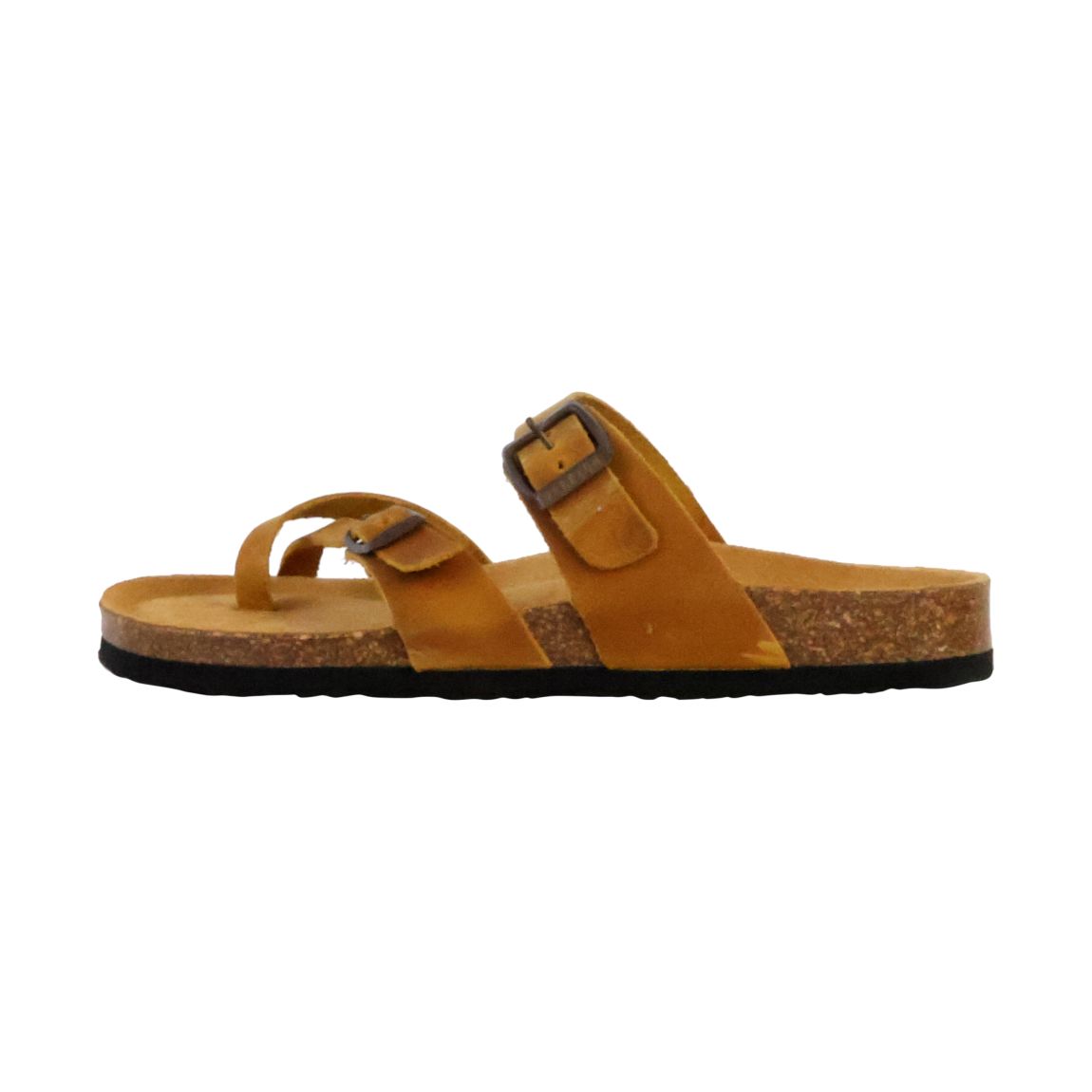 Mules Plate Cuir Bombay Ocre main product photo