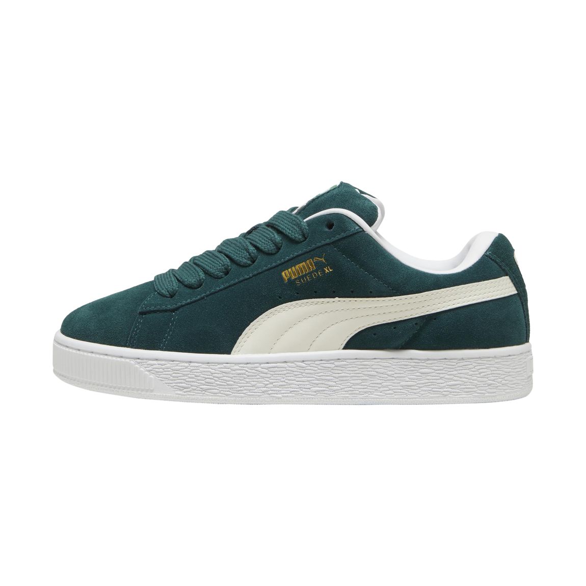 Basket Cuir Suede XL Vert - Blanc main product photo