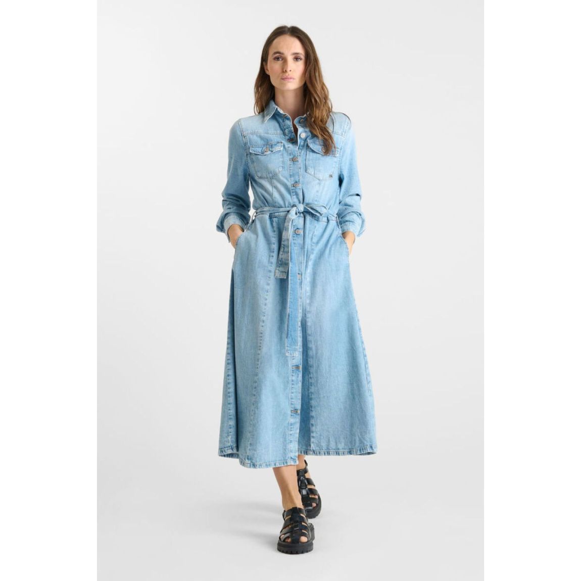 Robe Evasée, Patineuse En Jeans Vikcky main product photo