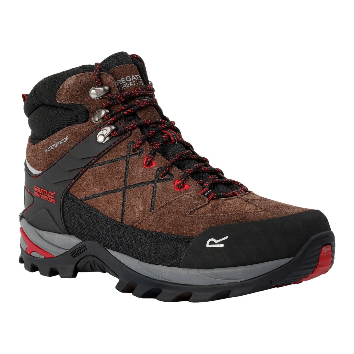 Bottines De Marche Samaris Pro II Marron / Rouge main product photo