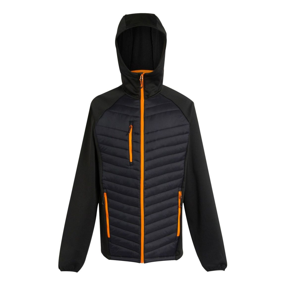 Veste Hybride NAVIGATE Noir / Orange Vif main product photo