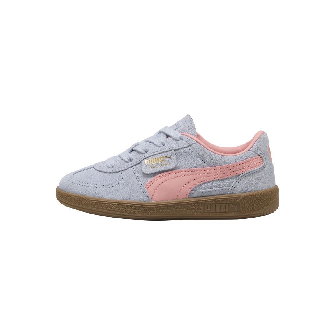 Basket Cuir Enfant Palermo PS Gris-Rose main product photo