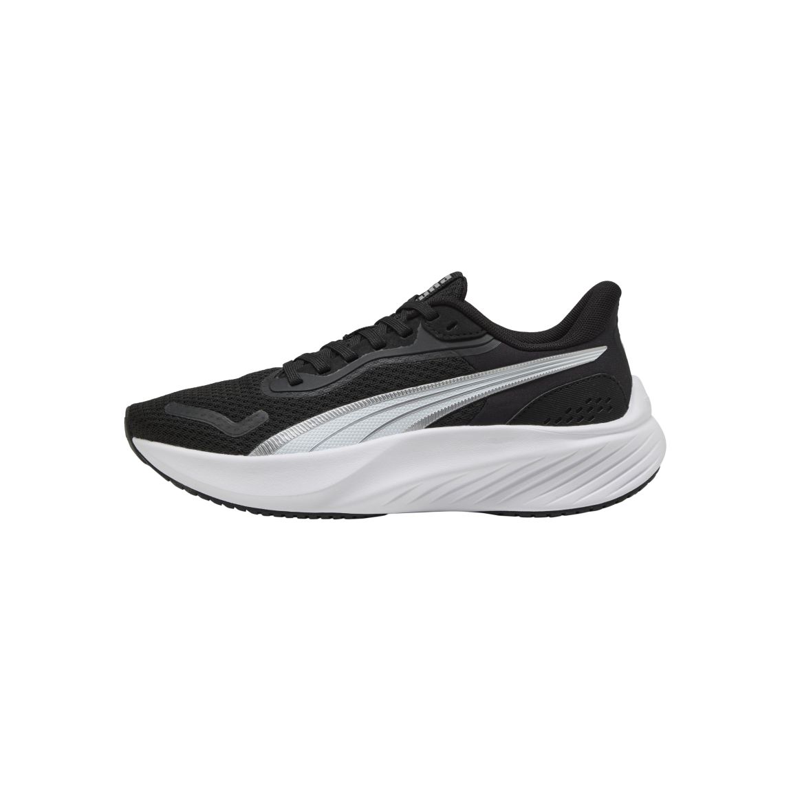 Basket Junior à Lacets Pounce Lite Jr Noir-Blanc-Argent main product photo