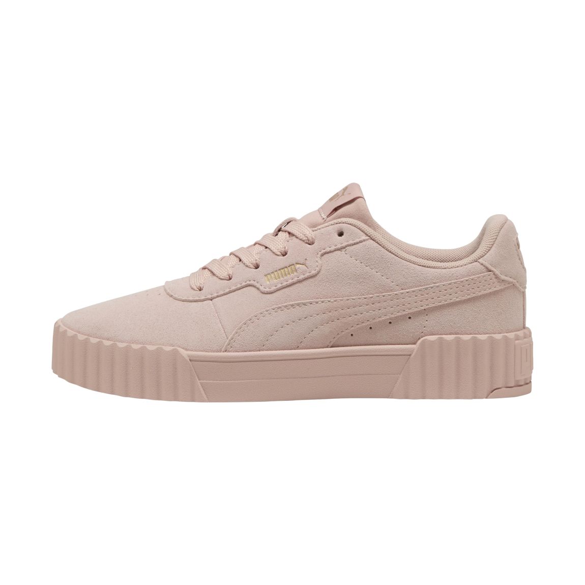 Basket Cuir Suede XL Rose Quartz-Or main product photo