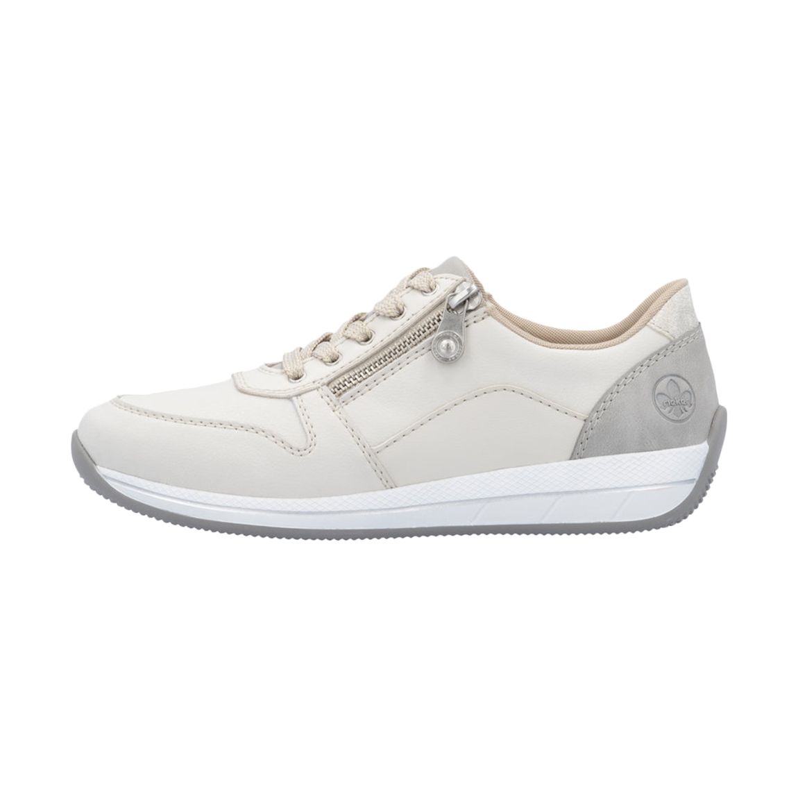 Basket Basse Cuir Rock Blanc Combi main product photo