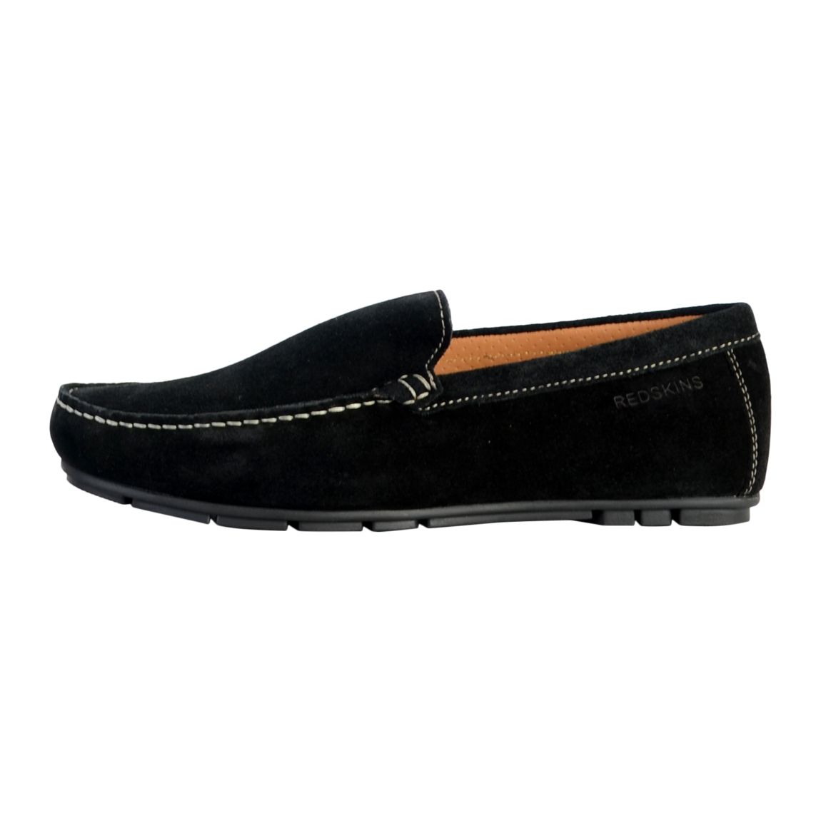 Mocassin Plate Cuir Beaba Noir main product photo