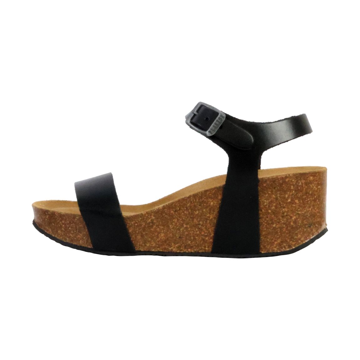 Sandale Compensée Cuir So Kiss Noir main product photo