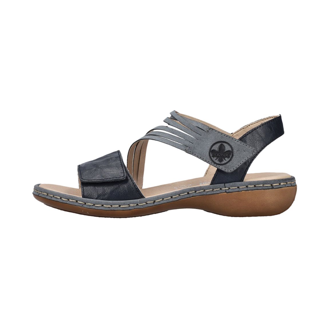 Sandales Cuir Lugano Bleu main product photo