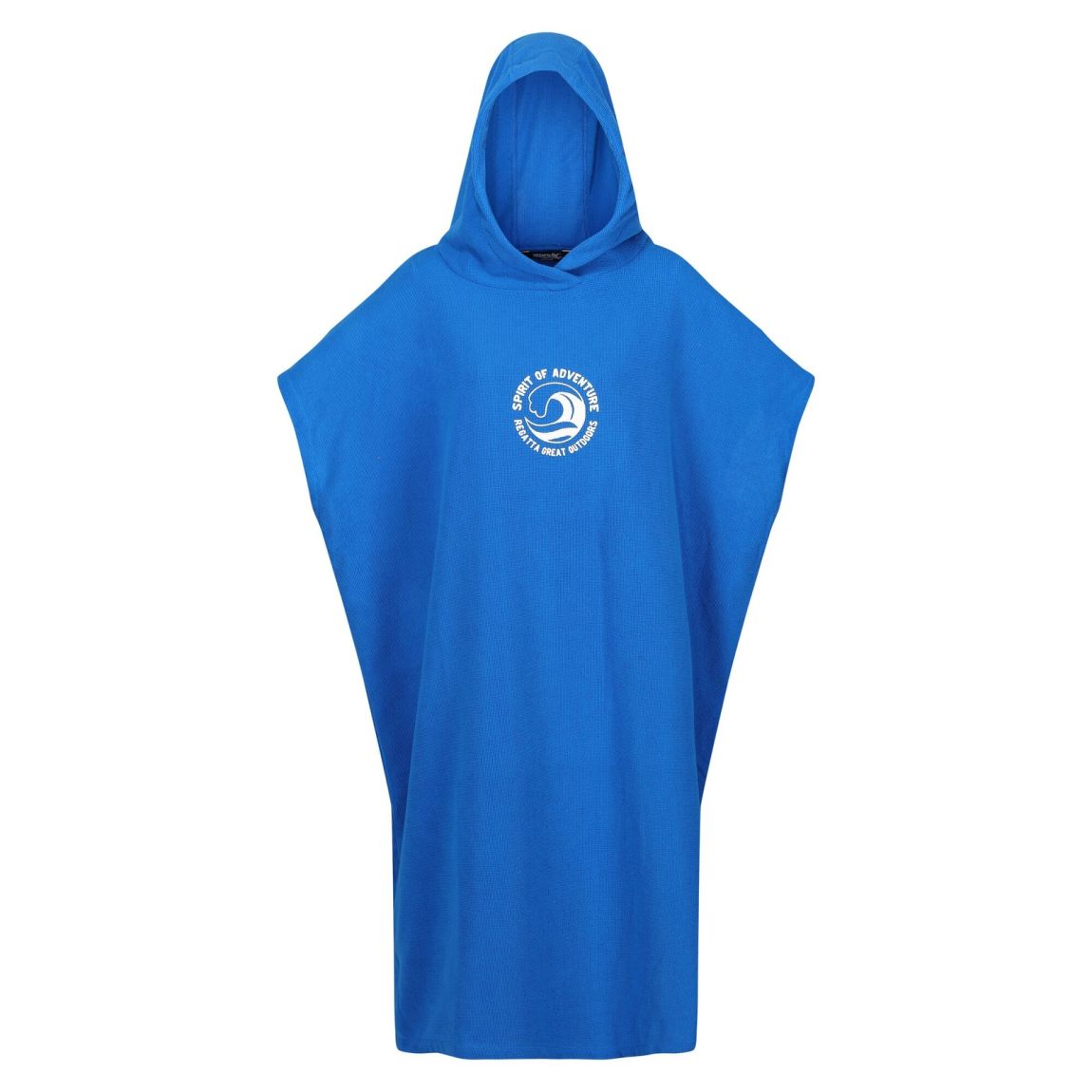 Poncho De Bain Bleu Oxford main product photo