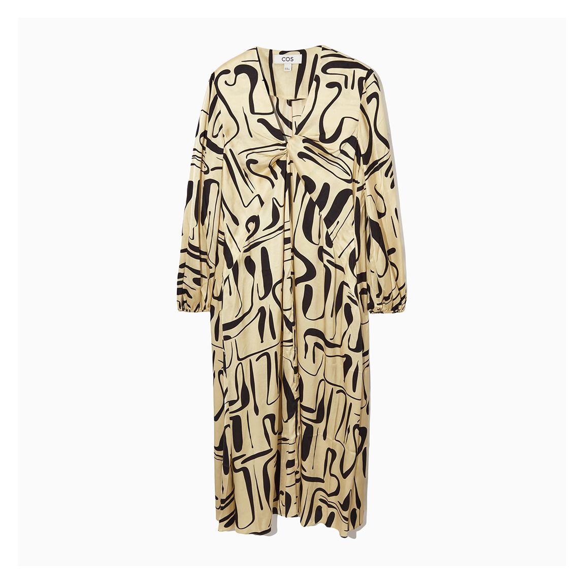 Robe Imprimée Écru/Noir Upolu main product photo