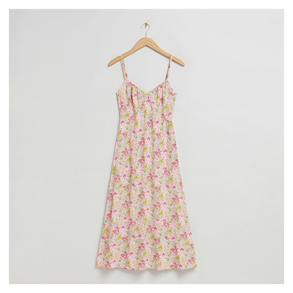 Robe Midi Cyrilla À Fleurs Roses main product photo