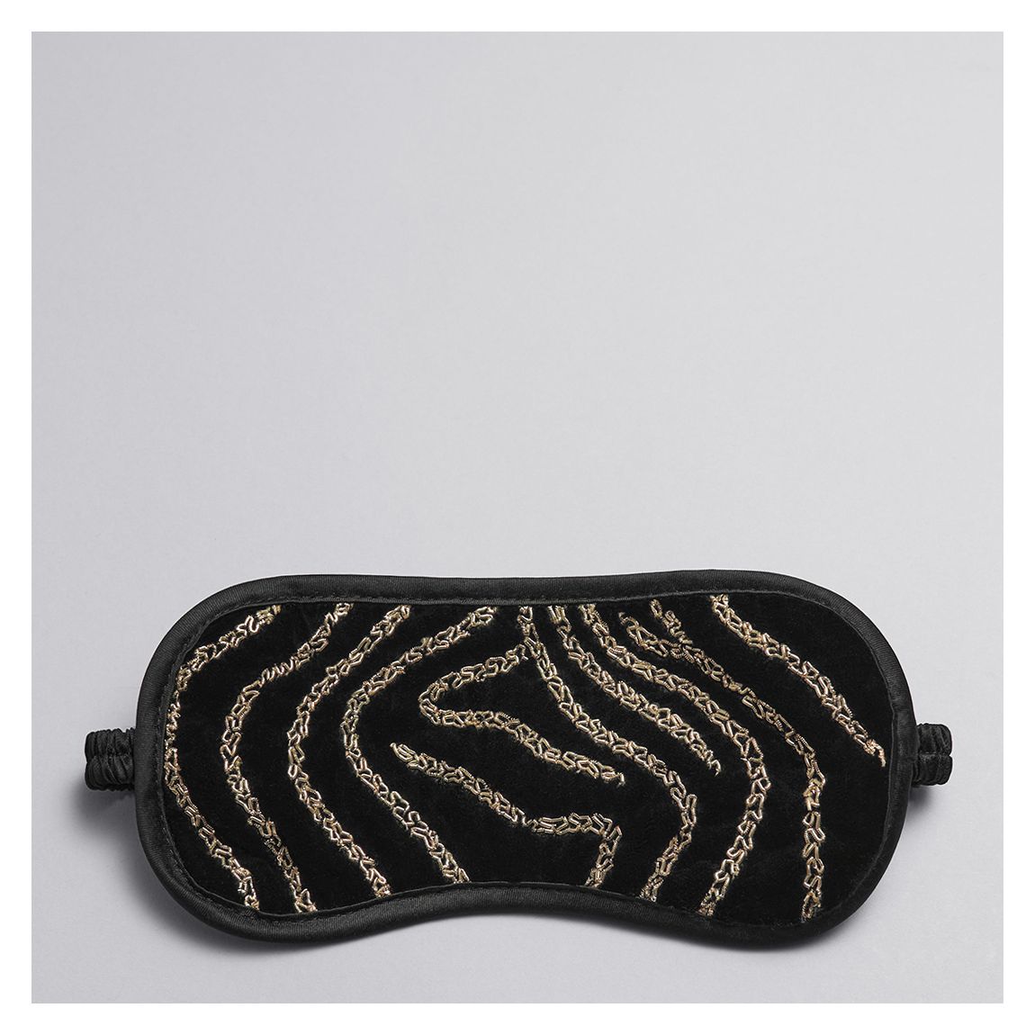 Masque De Sommeil Imprimé Noir main product photo