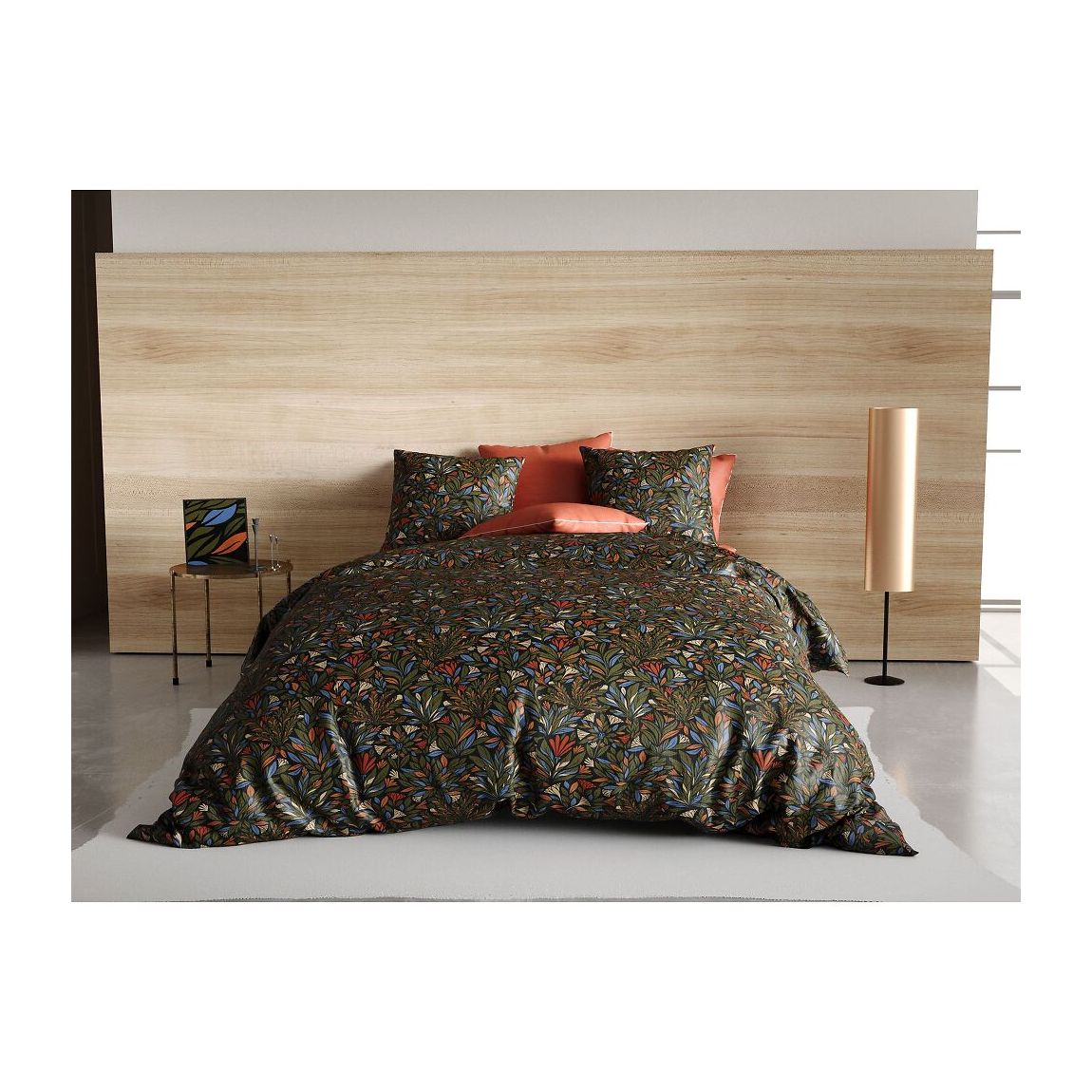 Parure Housse De Couette Bogota 100% Coton Imprimée main product photo