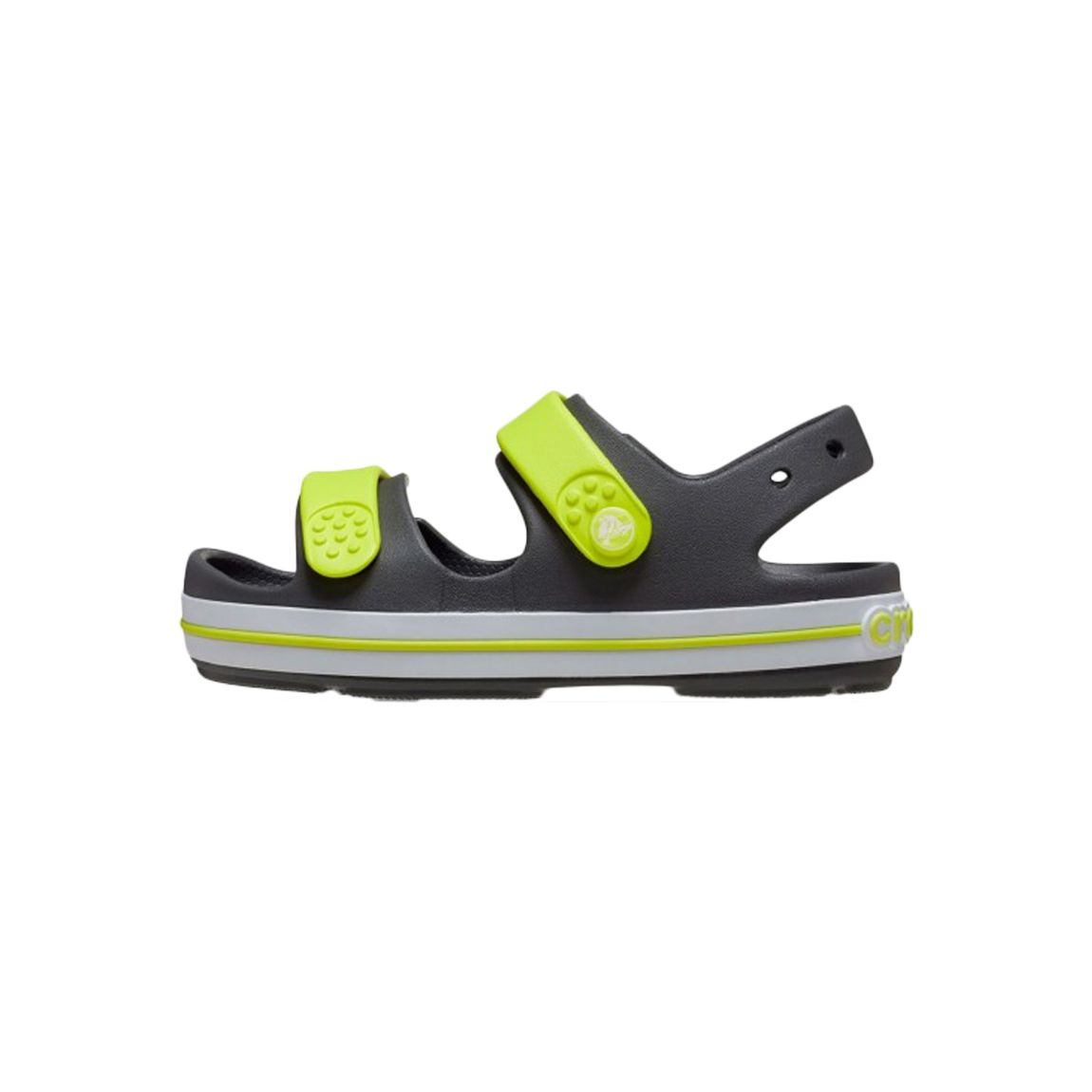 Sandales à Scratch Enfant Croband Cruiser Gris-Ardoise/Acidité main product photo