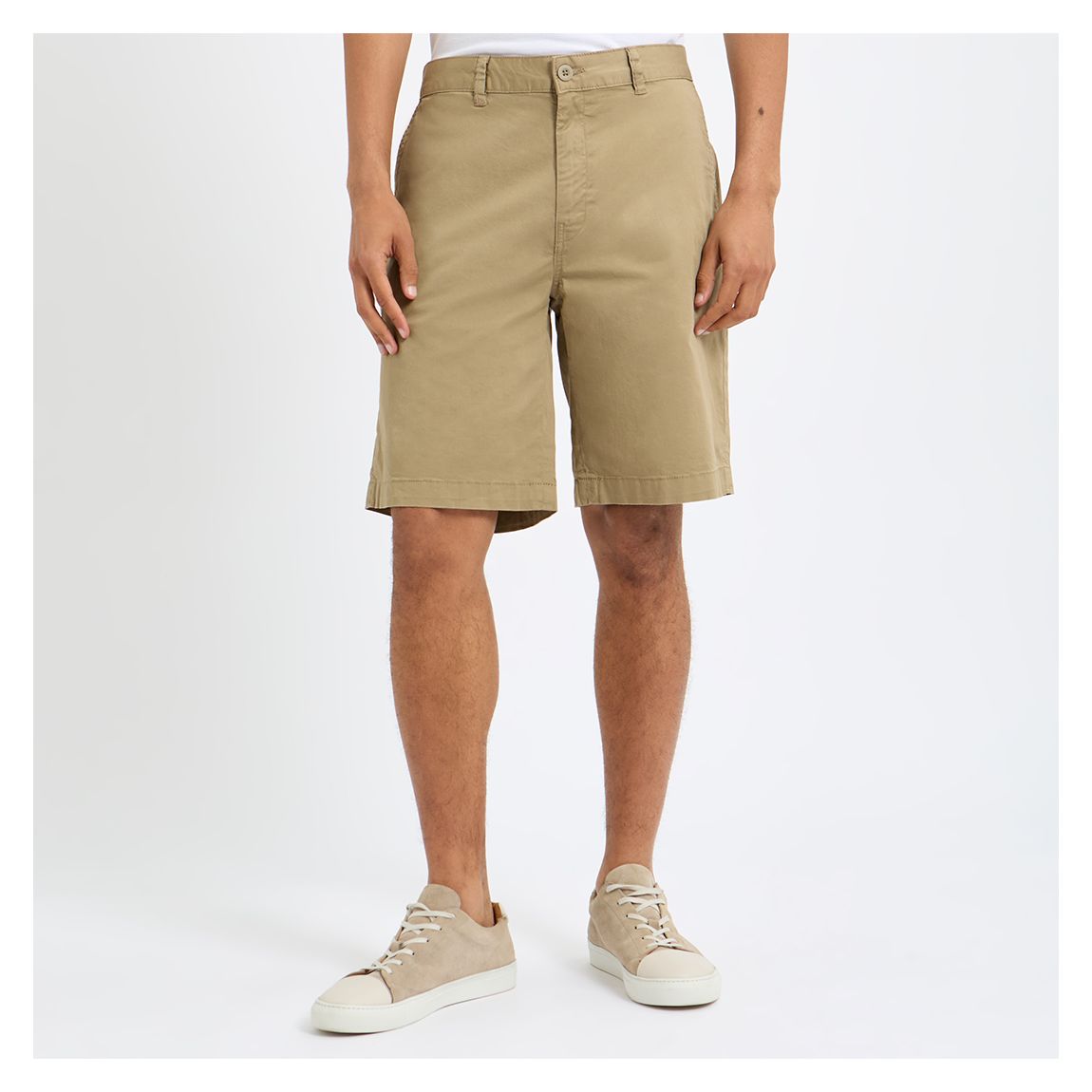 Short Chino En Coton Sergé Pierre main product photo