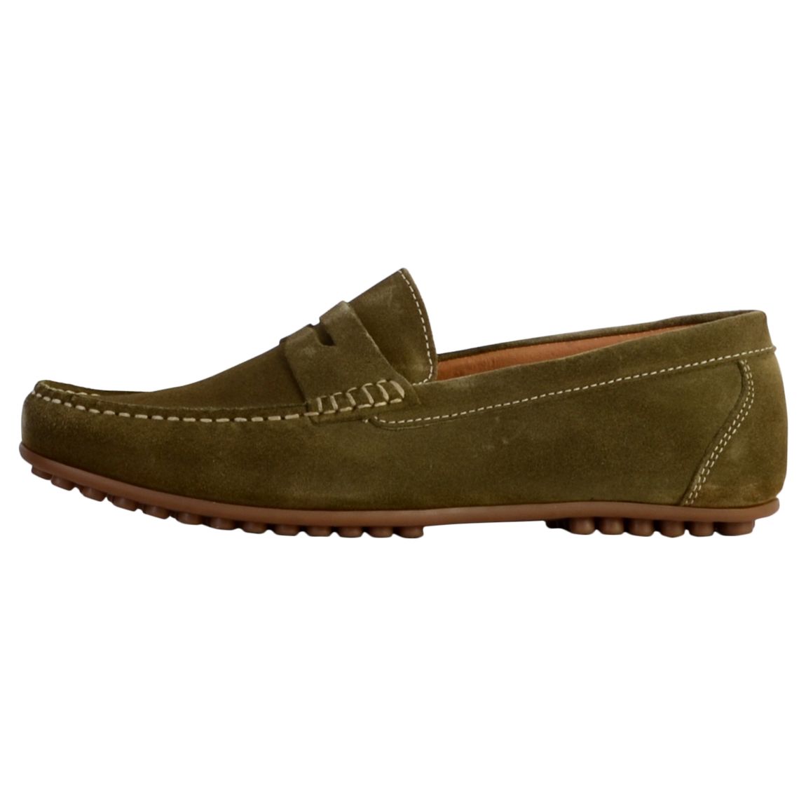 Mocassin Cuir Gaspard Kaki Suede main product photo