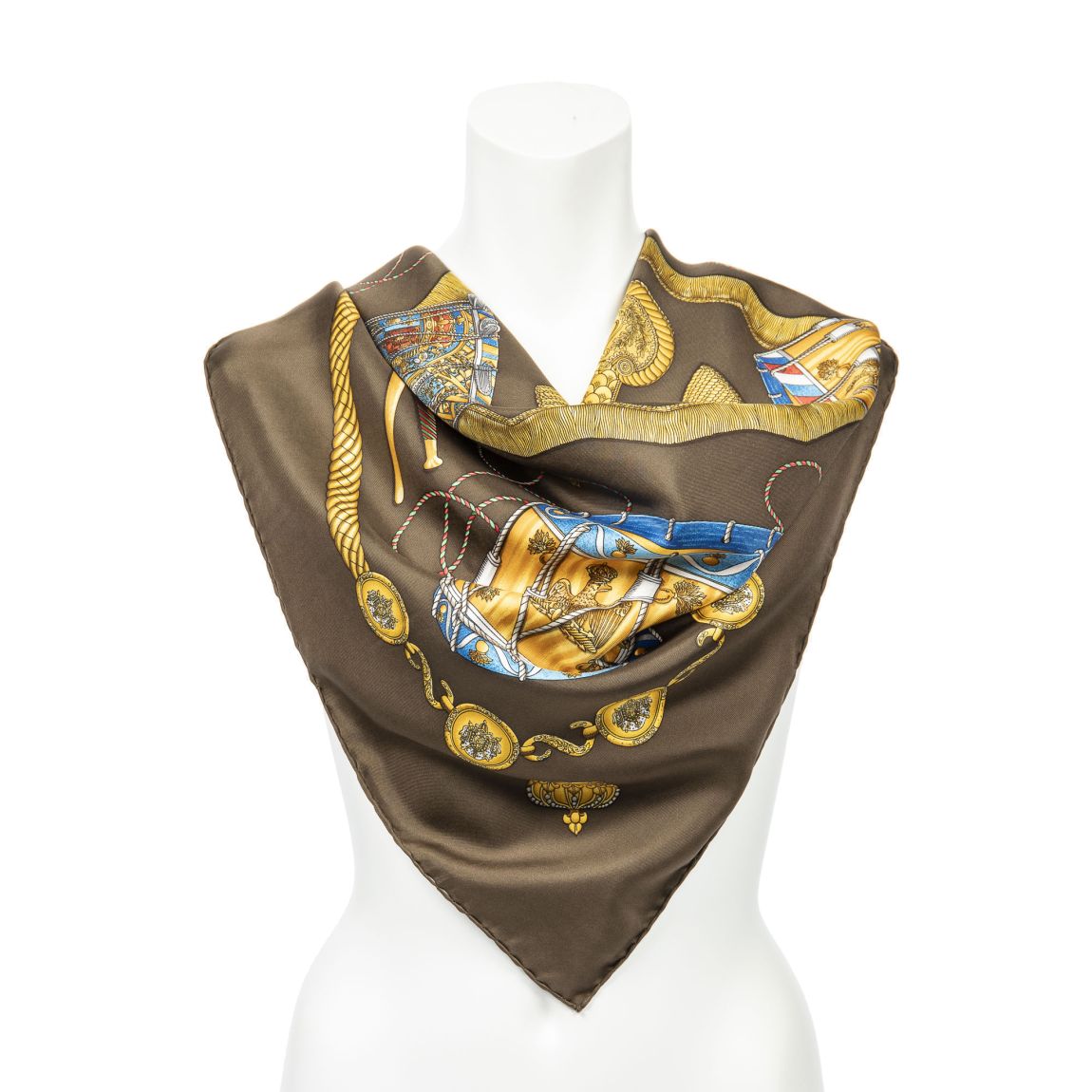 Hermès Scarf en Marron/Or main product photo