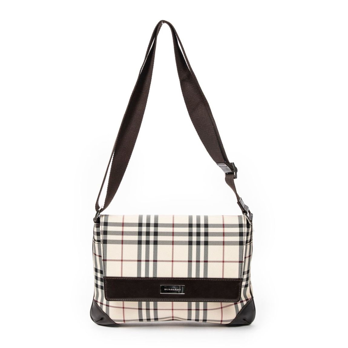 Burberry Vintage Flap Crossbody en Beige/Marron main product photo